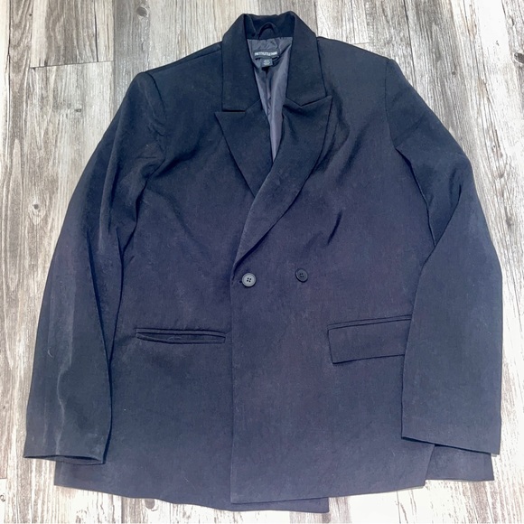 Womens PrettyLittleThing Oversize Black Blazer Size 4/Small - Picture 3 of 4